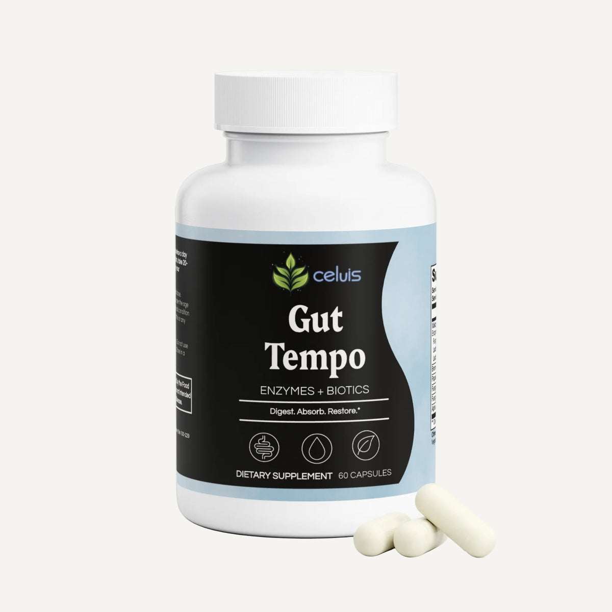3 Bottle Gut Tempo Enzymes + Biotics