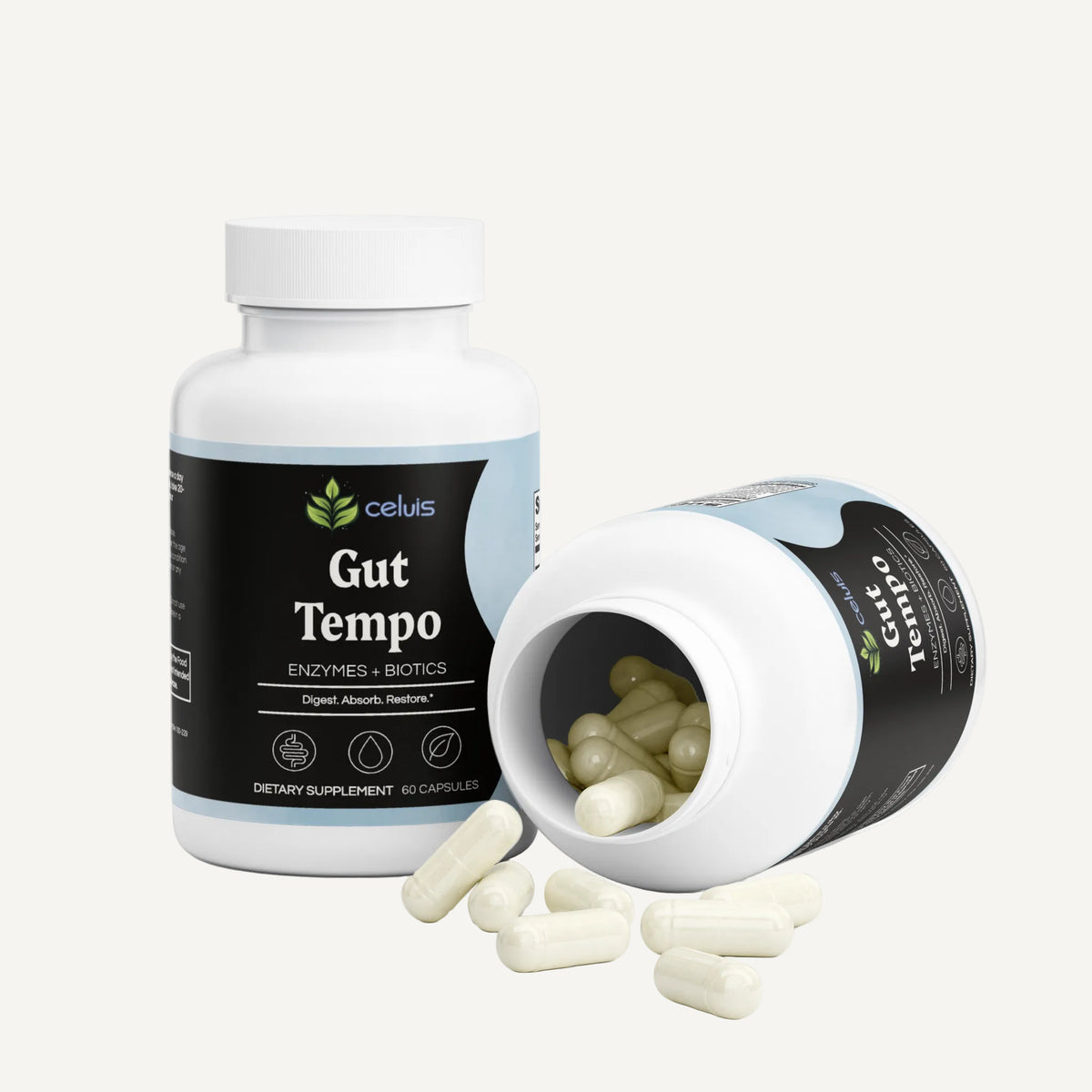3 Bottle Gut Tempo Enzymes + Biotics