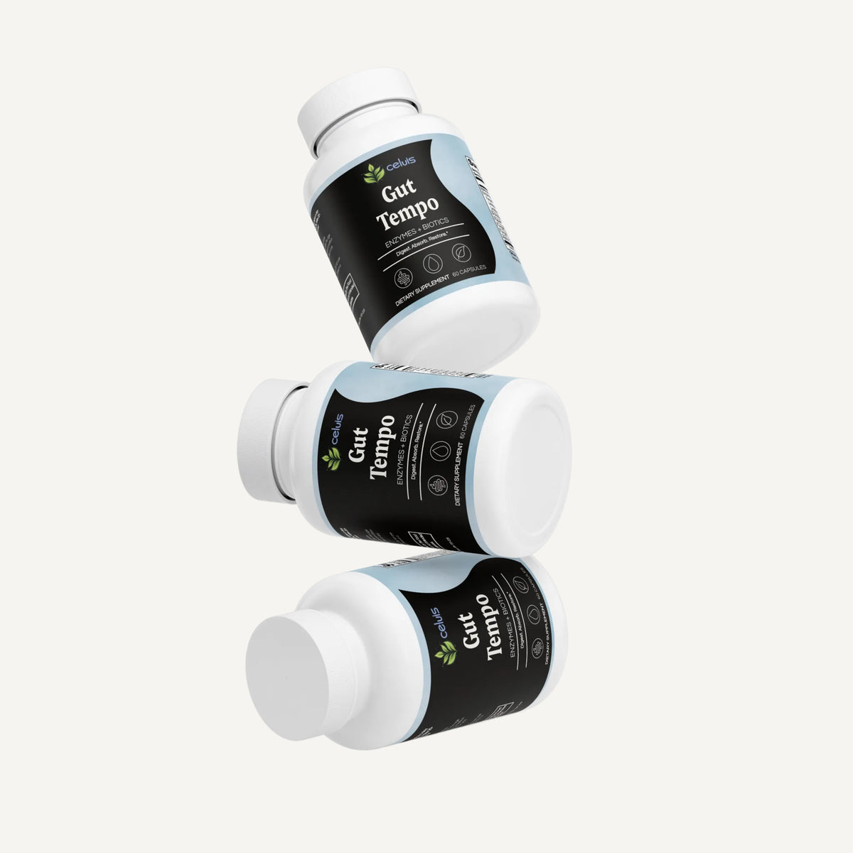 3 Bottle Gut Tempo Enzymes + Biotics