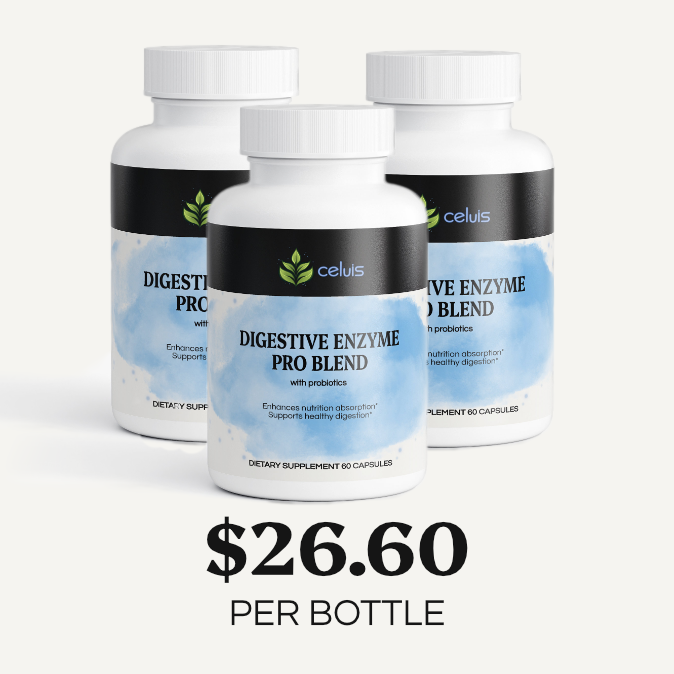 3 Bottle Digestive Enzymes Pro Blend