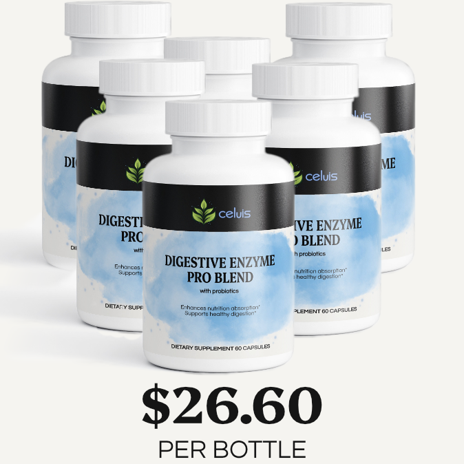 6 Bottle Digestive Enzymes Pro Blend