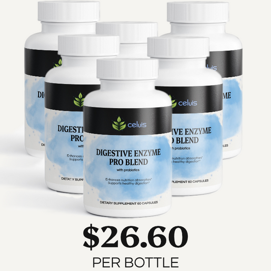 6 Bottle Digestive Enzymes Pro Blend