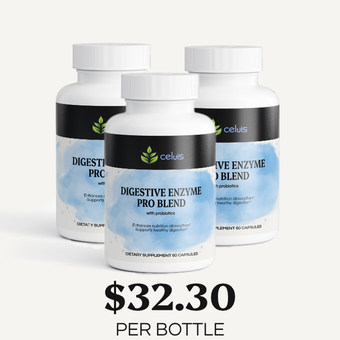 3 Bottle Digestive Enzymes Pro Blend
